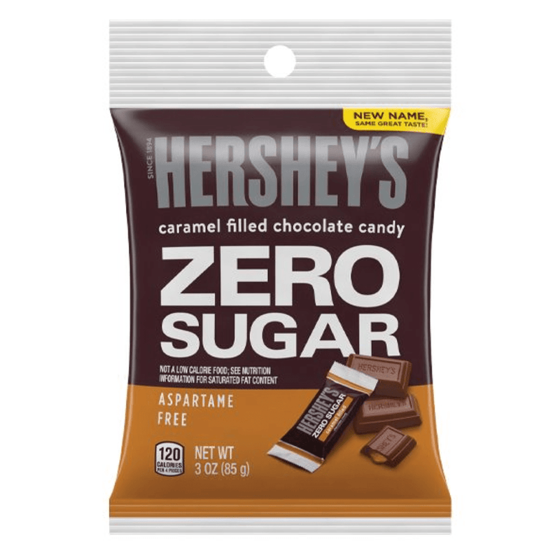 Hershey's Hershey's Zero Sugar Caramel Filled Chocolate Candy – 3 oz Bag Candy & Chocolate Light Gray