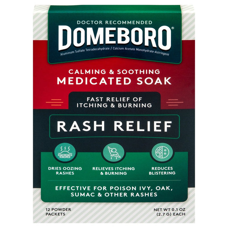 Domeboro Domeboro Soothing Soak Rash Relief Powder Packets Health & Beauty Dark Slate Gray