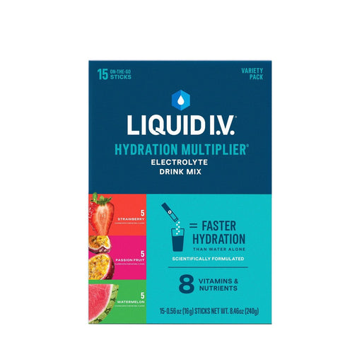 Liquid I.V. Liquid I.V.® Hydration Multiplier® – 3-Flavor Variety Pack (Strawberry, Passion Fruit, Watermelon) Powdered Beverage Mixes Dark Slate Gray
