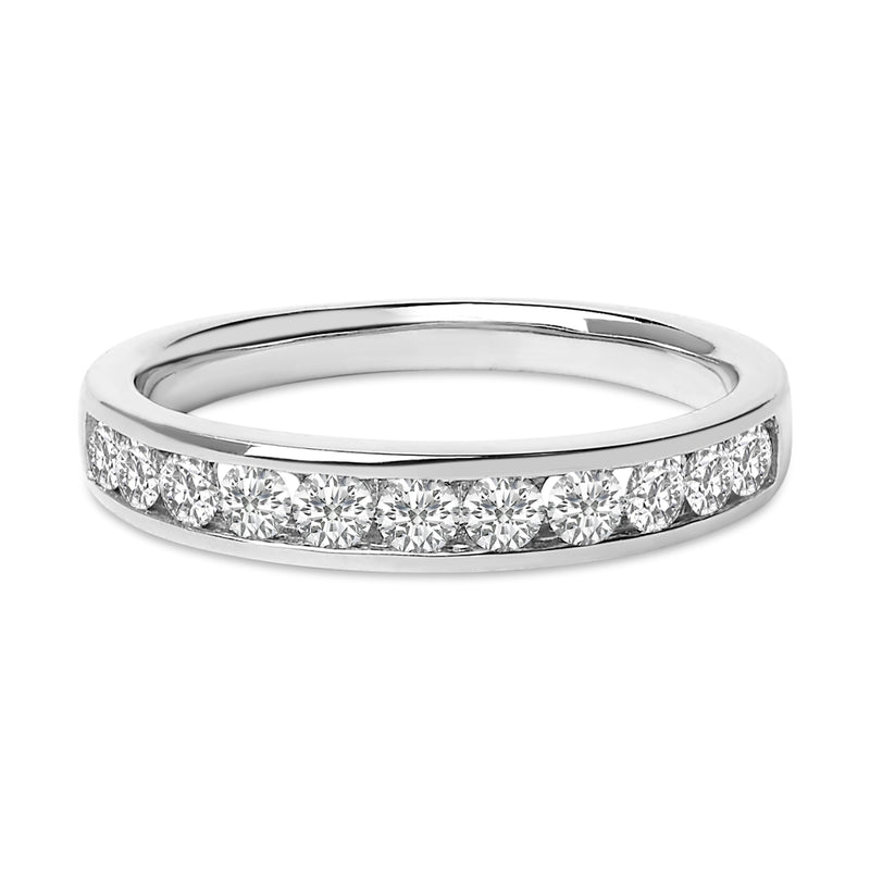 Bids.com 14K Yellow Gold 1/2 Cttw Round Diamond 11 Stone Channel Set Band Rings White Smoke 6.5 / White.Gold,4 / White.Gold,4.5 / White.Gold,5 / White.Gold,5.5 / White.Gold,6 / White.Gold,7 / White.Gold,7.5 / White.Gold,8 / White.Gold,8.5 / White.Gold,9 / White.Gold