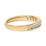 Bids.com 14K Yellow Gold 1/2 Cttw Round Diamond 11 Stone Channel Set Band Rings White Smoke 6.5 / Yellow.Gold,6.5 / White.Gold,4 / Yellow.Gold,4.5 / Yellow.Gold,5 / Yellow.Gold,5.5 / Yellow.Gold,6 / Yellow.Gold,7 / Yellow.Gold,7.5 / Yellow.Gold,8 / Yellow.Gold,8.5 / Yellow.Gold,9 / Yellow.Gold,4 / White.Gold,4.5 / White.Gold,5 / White.Gold,5.5 /