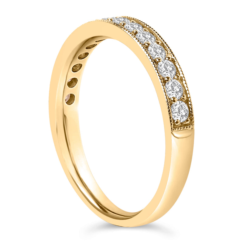 Bids.com 14K Yellow Gold 1/2 Cttw Round Diamond Milgrain Wedding Band Rings White Smoke 6.5 / Yellow.Gold,6.5 / White.Gold,4 / Yellow.Gold,4.5 / Yellow.Gold,5 / Yellow.Gold,5.5 / Yellow.Gold,6 / Yellow.Gold,7 / Yellow.Gold,7.5 / Yellow.Gold,8 / Yellow.Gold,8.5 / Yellow.Gold,9 / Yellow.Gold,4 / White.Gold,4.5 / White.Gold,5 / White.Gold,5.5 /