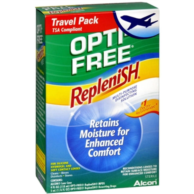 Opti-Free Opti-Free Replenish Multi Purpose Disinfecting Solution, Enhanced Comfort Personal Care White Smoke