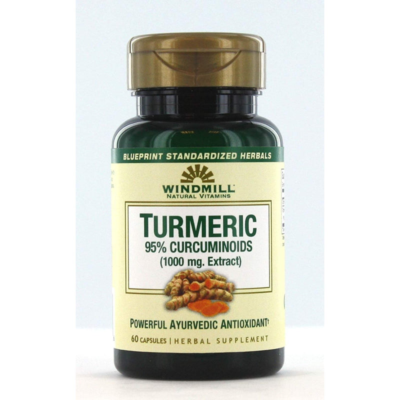 Windmill Windmill Turmeric 95% Curcuminoids 1000 Mg Capsules Vitamins & Supplements Alice Blue
