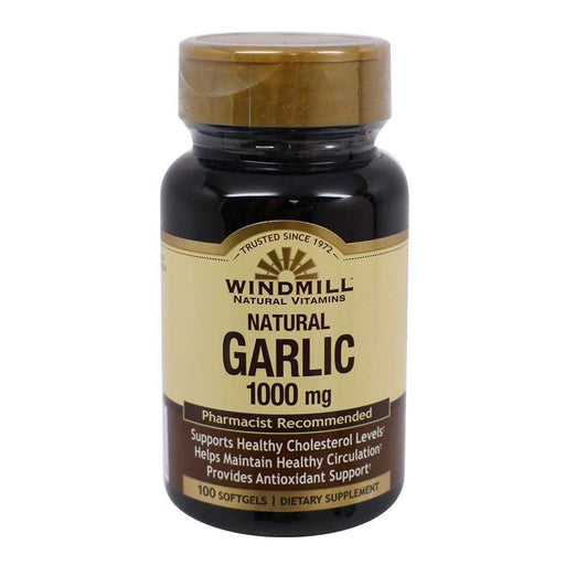 Windmill Windmill Odorless Garlic Oil 1000 Mg Soft Gels Vitamins & Supplements Tan