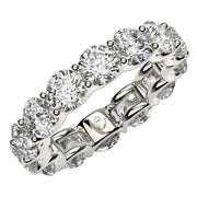 Bids.com Round Cut Lab Grown Diamond Eternity Ring in 14k White Gold (6 cttw FG/VS2) Rings White Smoke 4 / White Gold,4.5 / White Gold,5 / White Gold,5.5 / White Gold,6 / White Gold,6.5 / White Gold,7 / White Gold,7.5 / White Gold,8 / White Gold,8.5 / White Gold,9 / White Gold
