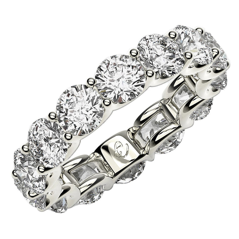 Bids.com Round Cut Lab Grown Diamond Eternity Ring in 14k White Gold (6 cttw FG/VS2) Rings White Smoke 4 / White Gold,4.5 / White Gold,5 / White Gold,5.5 / White Gold,6 / White Gold,6.5 / White Gold,7 / White Gold,7.5 / White Gold,8 / White Gold,8.5 / White Gold,9 / White Gold