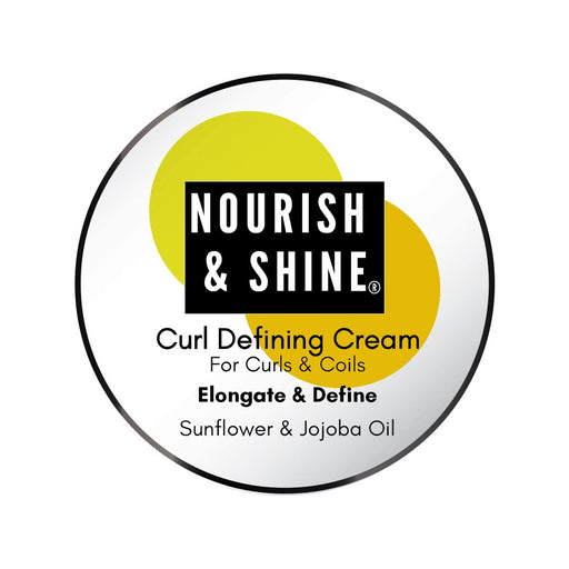 Nourish & Shine Nourish & Shine Elongate & Define Curl Defining Cream 6oz Hair Styling Products White Smoke