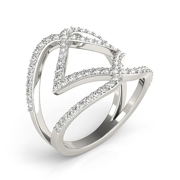 Bids.com 14k White Gold Entwined Design Diamond Dual Band Ring (3/4 cttw) Rings White Smoke 3 / White Gold,3.5 / White Gold,4 / White Gold,4.5 / White Gold,5 / White Gold,5.5 / White Gold,6 / White Gold,6.5 / White Gold,7 / White Gold,7.5 / White Gold,8 / White Gold,8.5 / White Gold,9 / White Gold