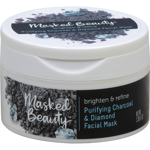 Masked Beauty Masked Beauty Facial Mask, Purifying Charcoal & Diamond Personal Care Gray