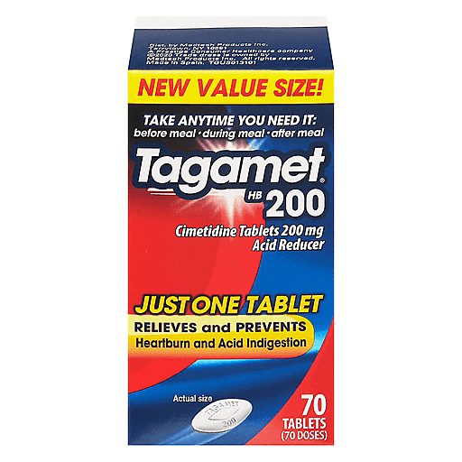 Tagamet Tagamet HB 200 Value Size Acid Reducer 70 Tablets Health & Beauty Orange Red