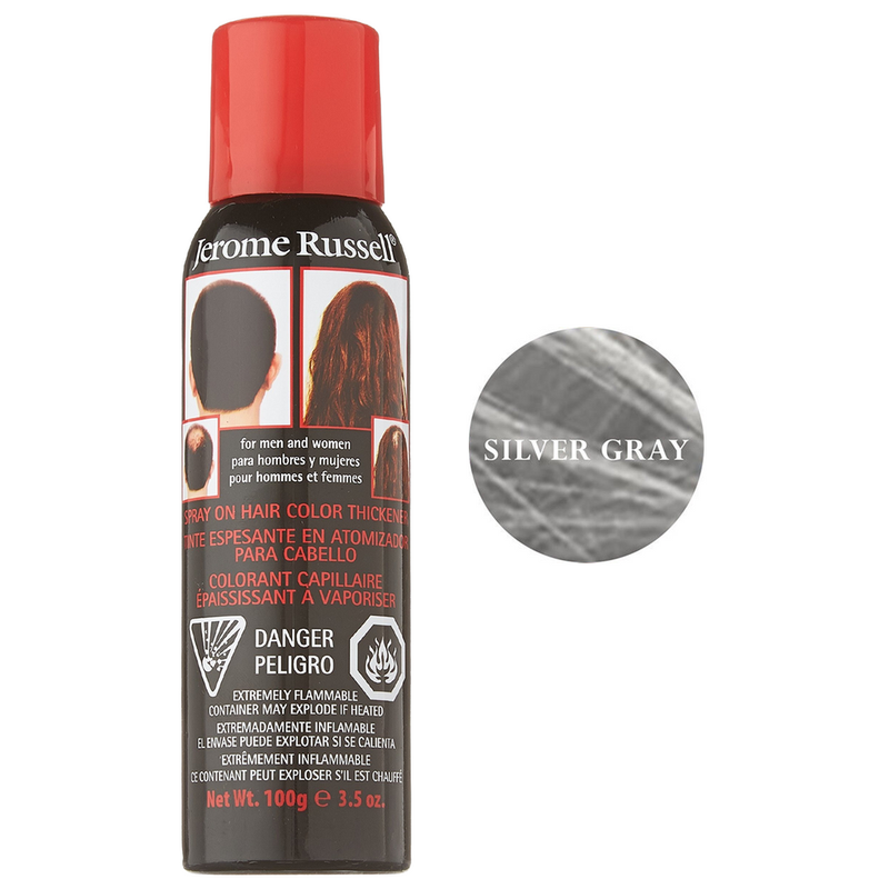 Jerome Russell Jerome Russell Spray On Hair Color Thickener Silver Gray 3.5 Oz Hair Color White Smoke