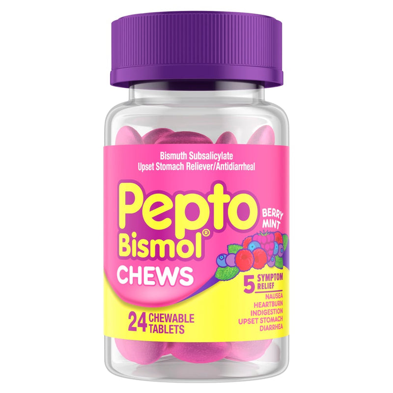 Pepto-Bismol Pepto-Bismol® Berry Mint Chewable Tablets Health & Beauty Dark Slate Blue