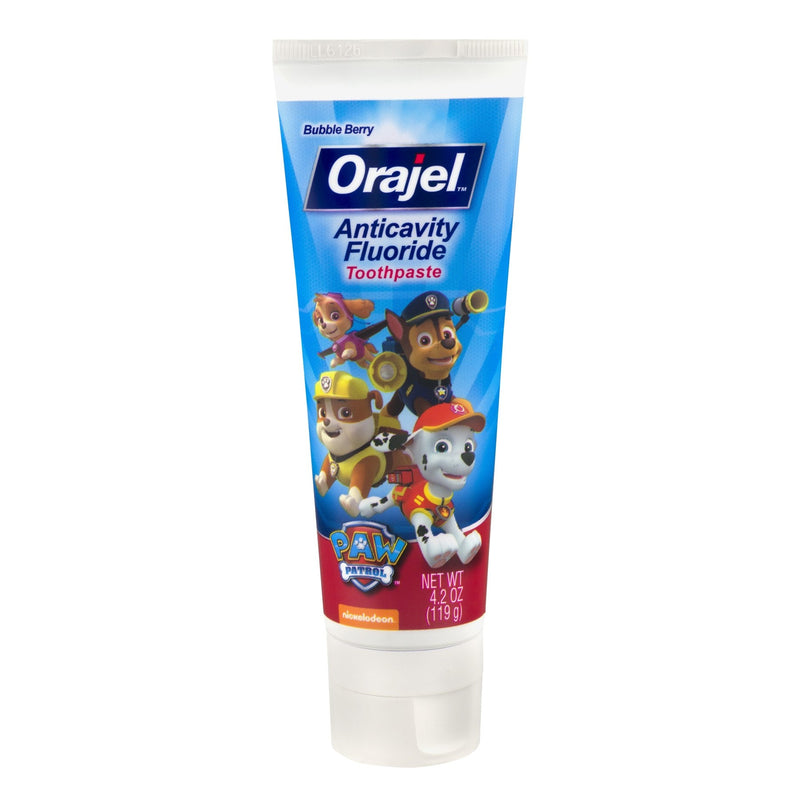 Orajel Orajel Toddler Training Toothpaste  Bubble Guppies Fin Tastic Fruit 4.2 Oz Toothpaste White Smoke