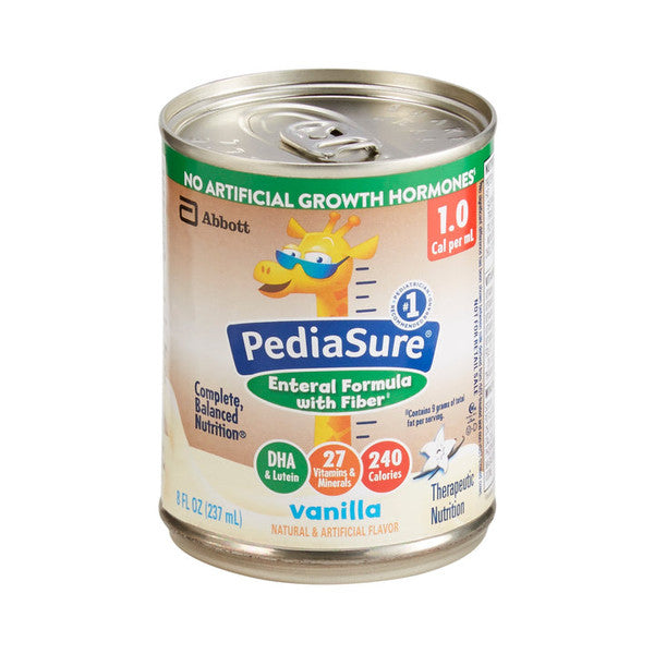 PediaSure PediaSure Enteral With Fiber Pediatric Oral Supplement / Tube Feeding Formula, 8 Oz. Can 1143679 Nursing & Feeding Gray