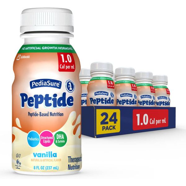 PediaSure Pediasure Peptide 1.0 Cal Vanilla 24 X 8 Oz Institutional Peptide White Smoke