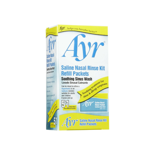 Ayr Ayr Sinus Nasal Rinse Kit Refill Packets Health & Beauty White Smoke