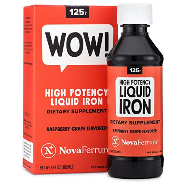 NovaFerrum NovaFerrum 125 High Potency Liquid Iron Supplement For Adults, 6 Fl Oz Vitamins & Supplements White Smoke