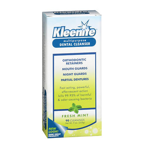 Kleenite Kleenite Multipurpose Dental Cleanser, Fresh Mint - 9 Oz Dentures Alice Blue