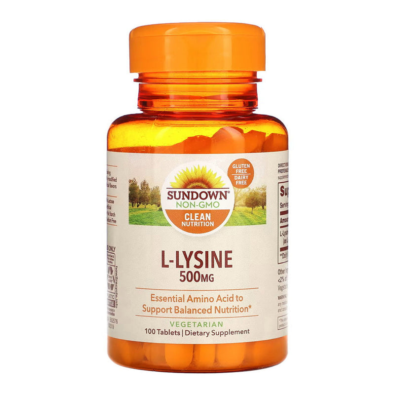 Sundown Sundown L Lysine, 500 Mg, Tablets Vitamins & Supplements Light Gray