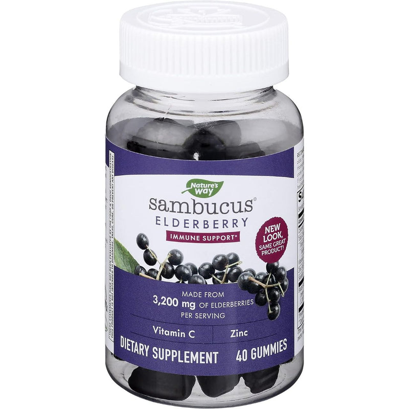 Nature's Way Nature's Way Gummies Sambucus Elderberry Vitamins & Supplements White Smoke