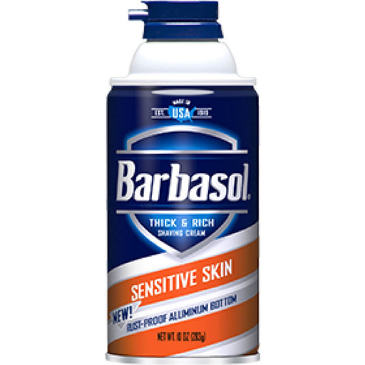 Barbasol Barbasol Sensitive Skin Thick & Rich Shaving Cream 10 Oz Shaving Cream White Smoke