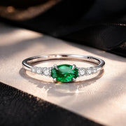 Bids.com 925 Sterling Silver & Platinum Plated 0.1cm CZ Ring for Women - Size 6.0 Rings Black 6,7,8,6VT,7VT,8VT