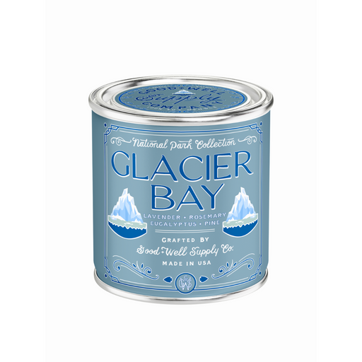 Good & Well Supply Co Glacier Bay National Park Candle Candles Dark Gray Half Pint / 8oz / Cotton Wick,Pint / 14oz / Cotton Wick