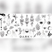 nbmsupply DARK 10 STAMPING PLATE  DARK10 White Smoke