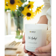 Sunflower Motherhood Oh Baby! Pregnancy Candle Candles Light Gray