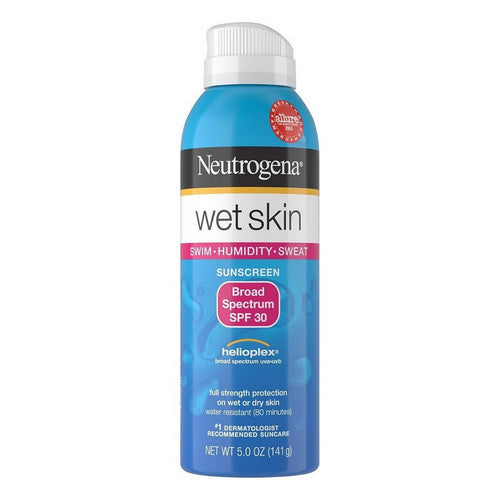 Neutrogena Neutrogena Wet Skin Sunscreen Spray Broad Spectrum SPF 30, 5 Oz Sunscreen White Smoke