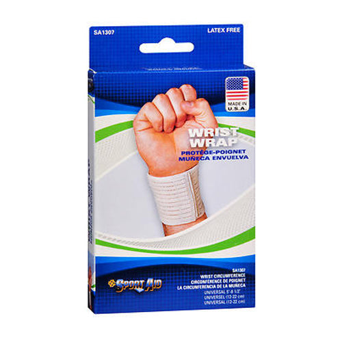 Sport Aid Sport Aid Wrist Wrap 3 Inches, Beige, Universal Plant Cages & Supports Light Gray