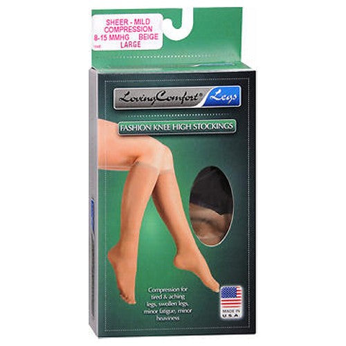 Scott Specialties Loving Comfort® Compression Stocking – Knee High (Large/Beige) Medical Supplies Dark Slate Gray