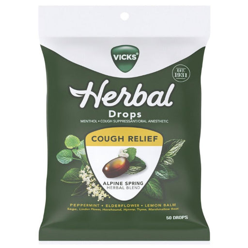 Vicks Vicks Herbal Alpine Spring Cough Relief Drops Health & Beauty Dark Slate Gray