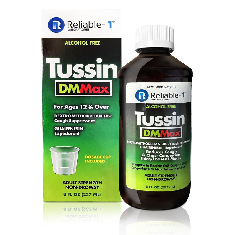 Tussin Tussin DM Cough & Chest Congestion Relief, Maximum Strength, 8 fl oz (237ml) Respiratory Care White Smoke