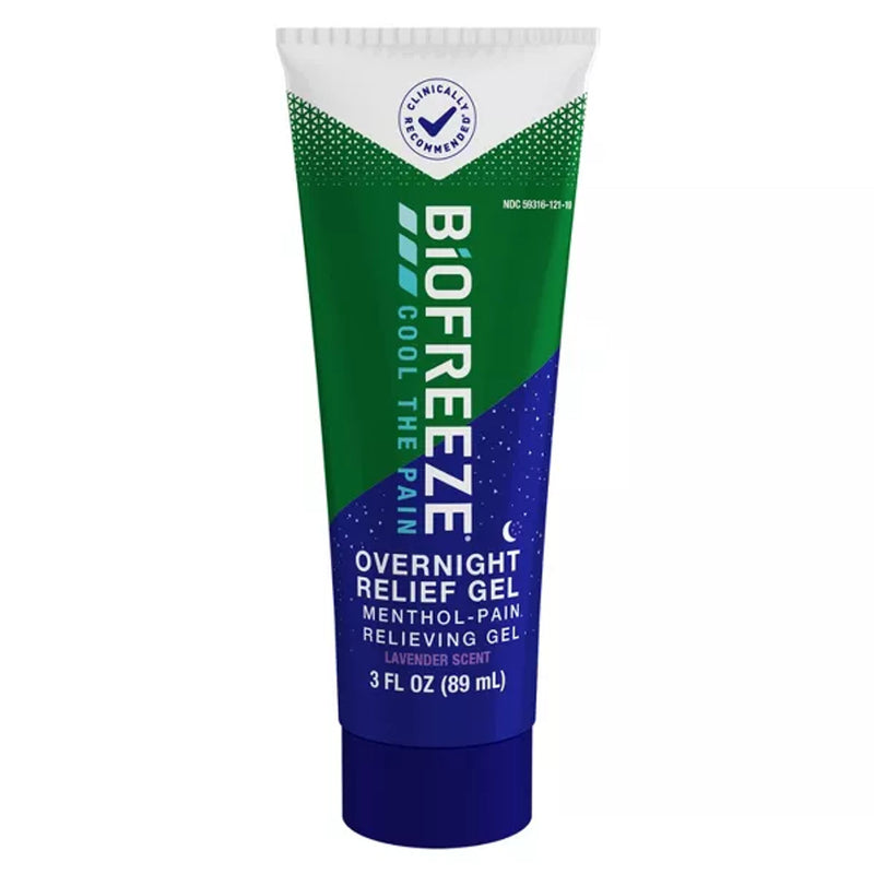 Biofreeze Biofreeze Overnight Relief Gel - 3 oz Tube - Cooling Menthol with Lavender Scent Medicine & Drugs White Smoke