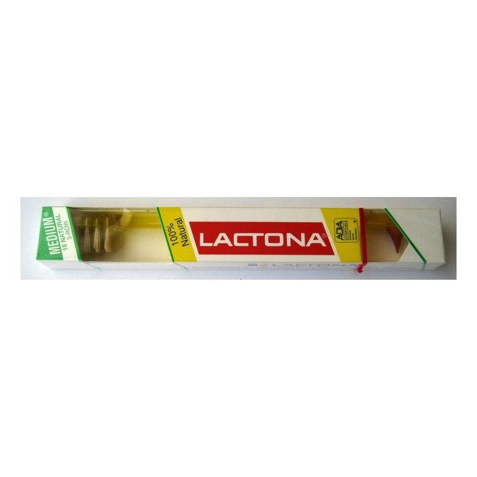 Lactona Lactona Toothbrush Natural 3 row, Hard, 1 Ea - 0.8 Oz Toothbrush Gray