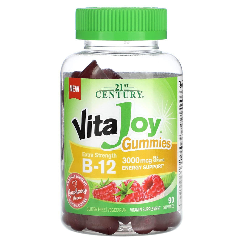 21st Century 21st Century Vitajoy Gummies Extra Strength B-12 - Raspberry Vitamins & Supplements White Smoke