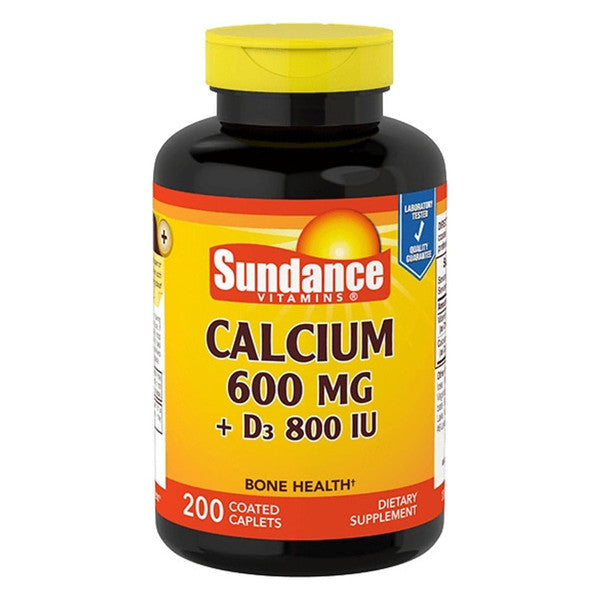 Sundance Sundance Vitamins Calcium 600 Mg + D3 800 IU - 60 Caplets Vitamins & Supplements White Smoke