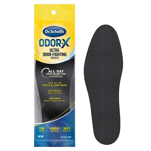 Dr. Scholl's Dr. Scholl's Comfort Insoles, With Odor X, Men's, Women's Foot Care White Smoke