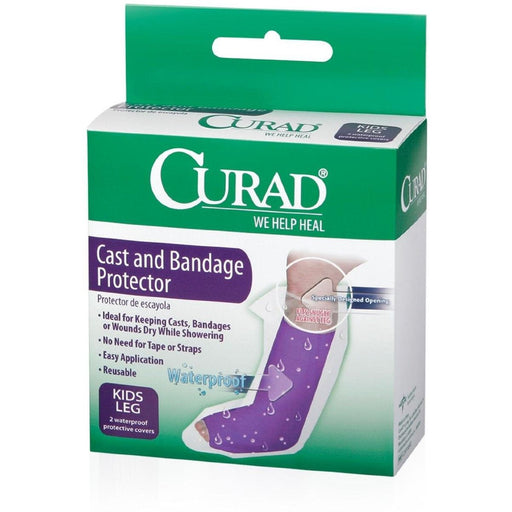 Curad Curad Cast And Bandage Protector, Waterproof, Kids Leg Cast & Bandage Protectors Dark Cyan