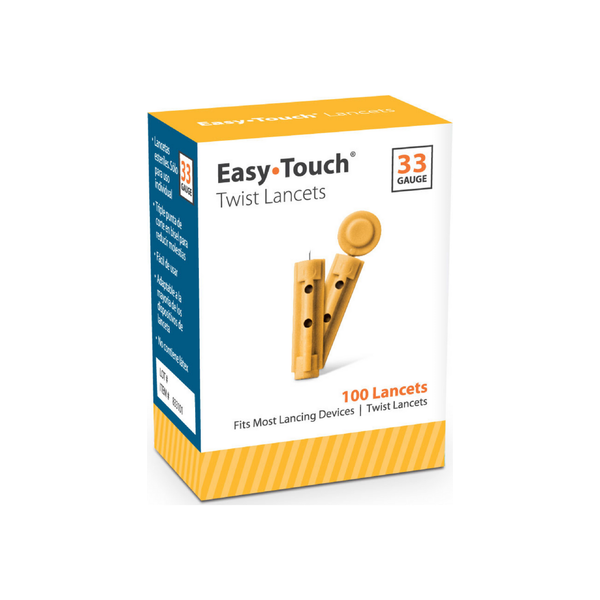 Easy Touch Easy Touch Twist Lancets 33 Gauge Gauges White Smoke