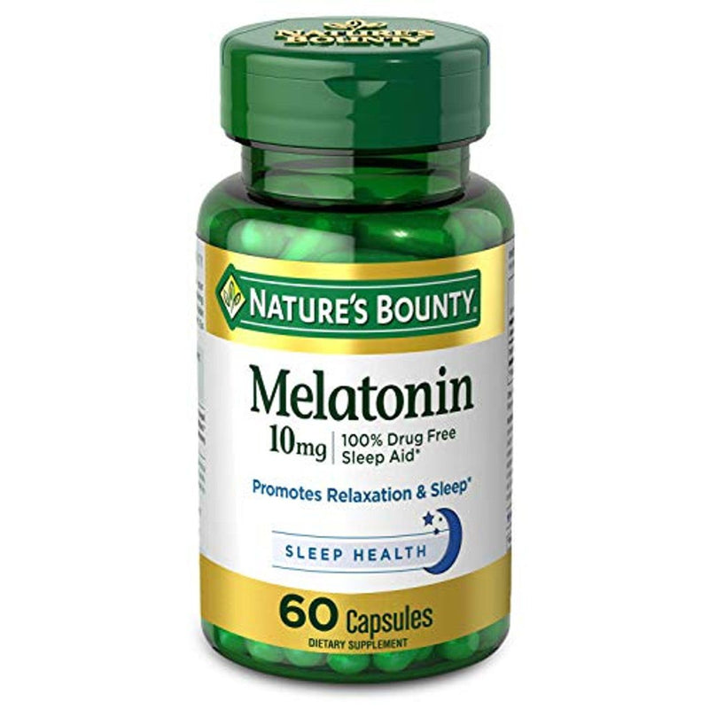 Nature's Bounty Nature's Bounty Melatonin Sleep Aid Capsules, 10 Mg Vitamins & Supplements White Smoke