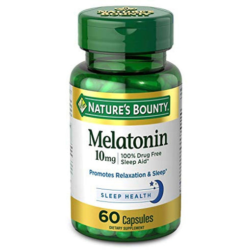 Nature's Bounty Nature's Bounty Melatonin Sleep Aid Capsules, 10 Mg Vitamins & Supplements White Smoke
