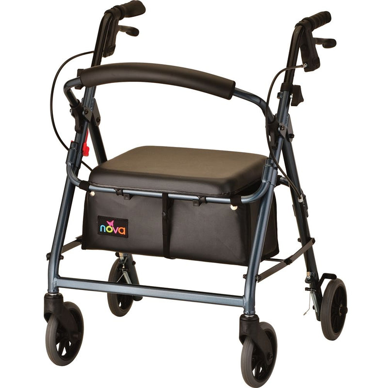 0 GetGO Junior Rolling Walker - Blue - 1 Each / Each - 4209CBL Walkers White Smoke