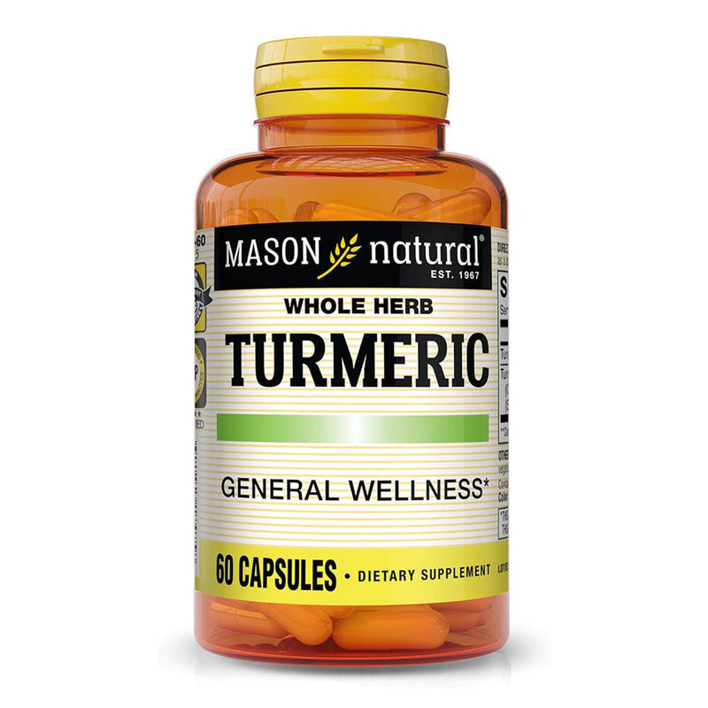 Mason Natural Mason Natural Turmeric  -Whole Herb - Capsules Vitamins & Supplements White Smoke