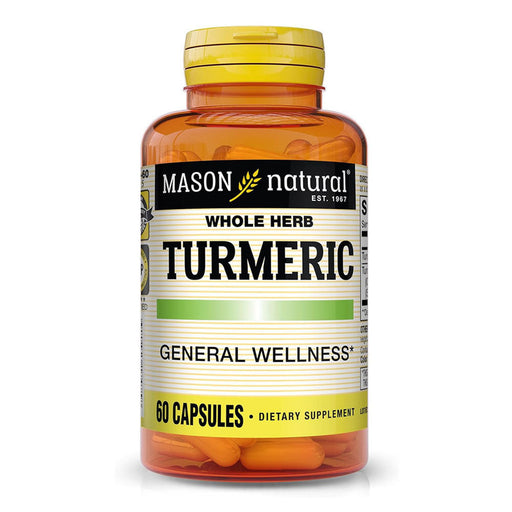 Mason Natural Mason Natural Turmeric  -Whole Herb - Capsules Vitamins & Supplements White Smoke
