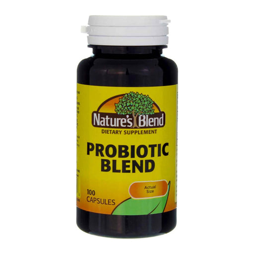 Nature's Blend Nature's Blend Probiotic Capsules Vitamins & Supplements Light Gray