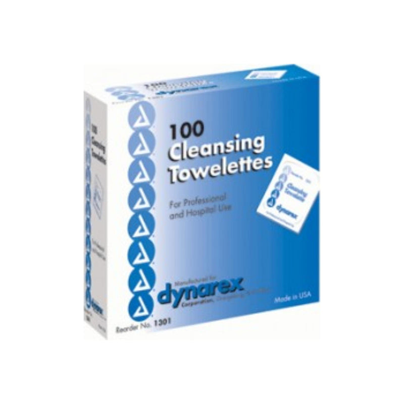 Dynarex Dynarex Cleansing Towelettes 5x7 100Ea First Aid White Smoke