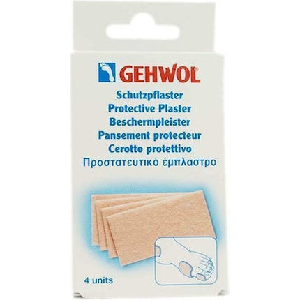 Gehwol Gehwol Thick Protective Plaster 4pcs Bathtub Bases & Feet Antique White